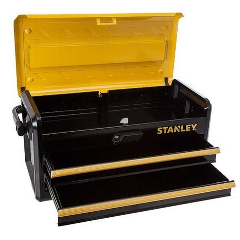 stanley 2 drawer metal tool box|stanley 5 drawer tool cabinet.